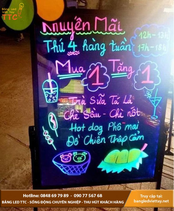 Bảng led viết tay giá rẻ tại Quận 9 TP. Hồ Chí Minh, Giao hàng tận nhà. 