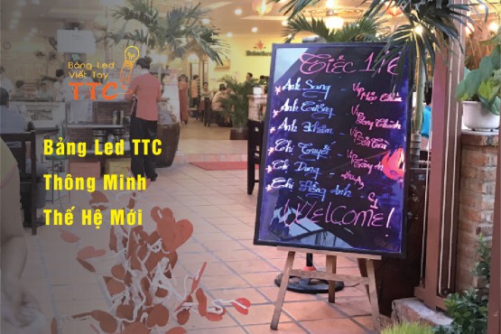 Bảng led viết tay kích thước lớn giá rẻ tại TPHCM 80x120 cm